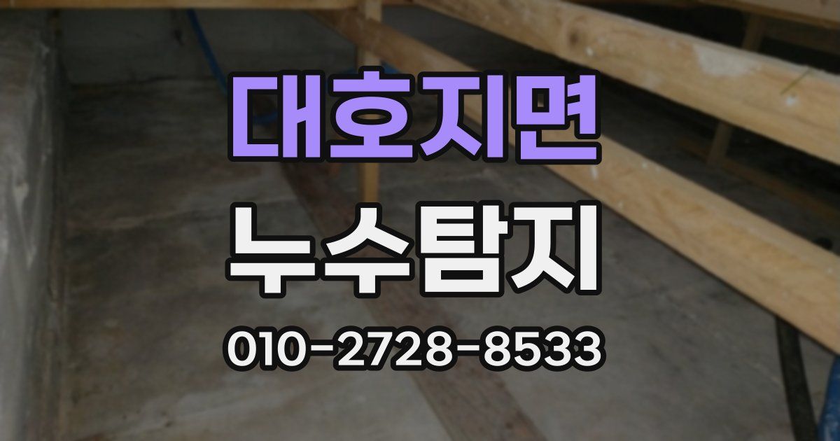 대호지면 누수공사