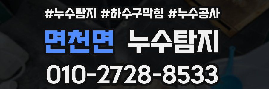 면천면 누수탐지업체