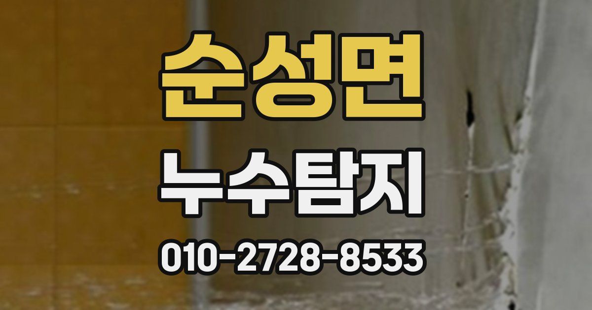 순성면 누수공사
