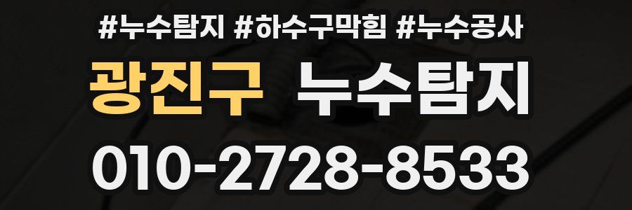 광진구 누수탐지업체
