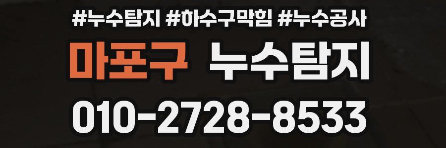 마포구 누수탐지업체