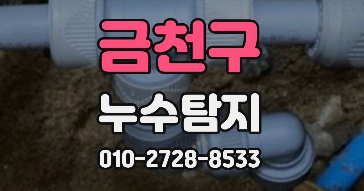 금천구 누수공사