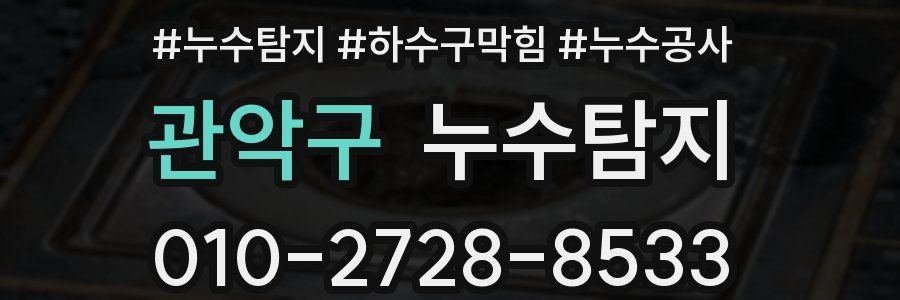 관악구 누수탐지업체