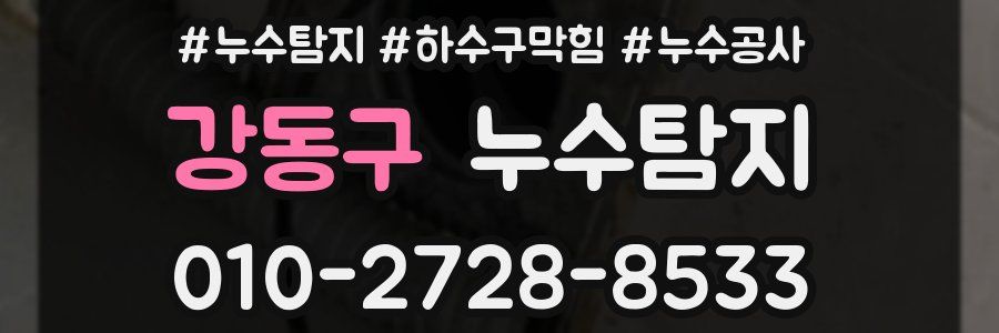 강동구 누수탐지업체