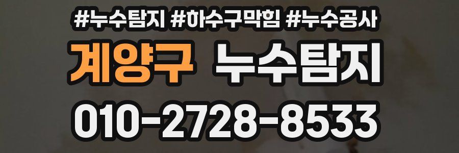 계양구 누수탐지업체