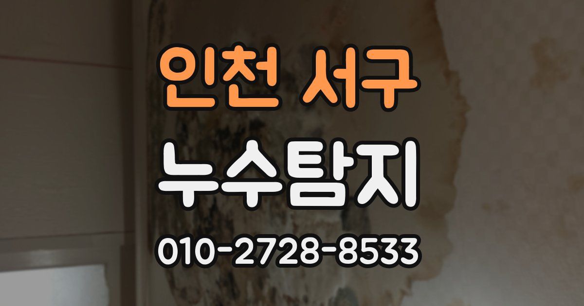 인천 서구 누수공사
