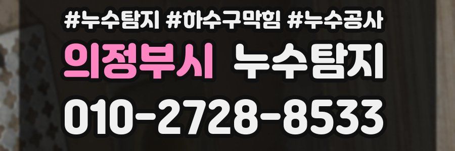 의정부시 누수탐지업체