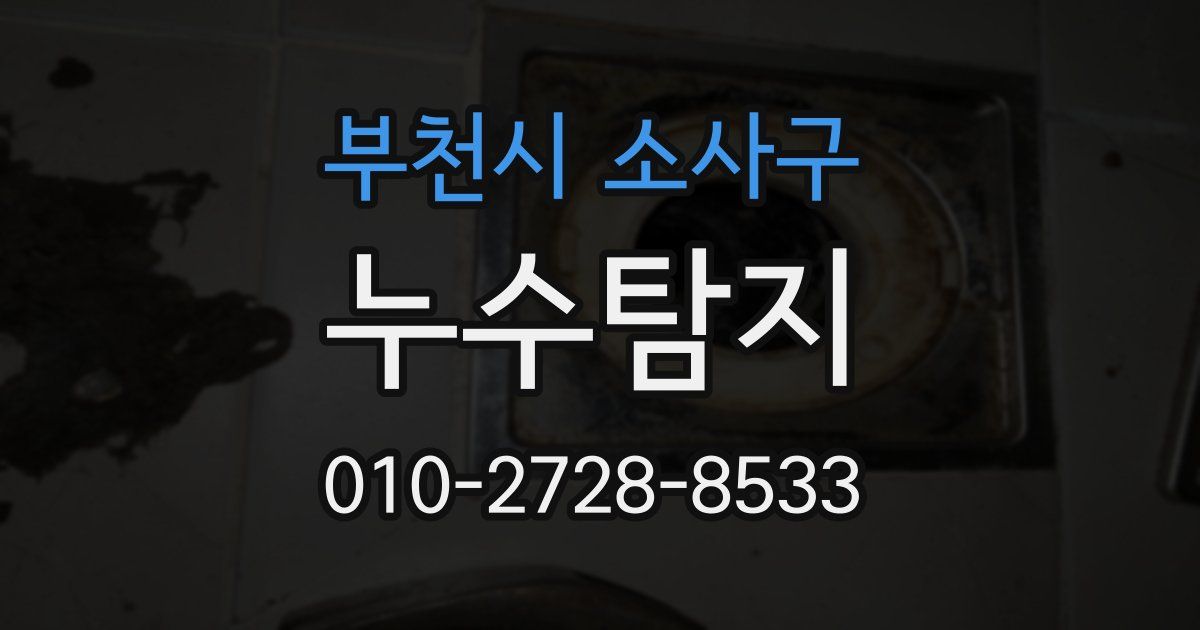 부천시 소사구 누수공사