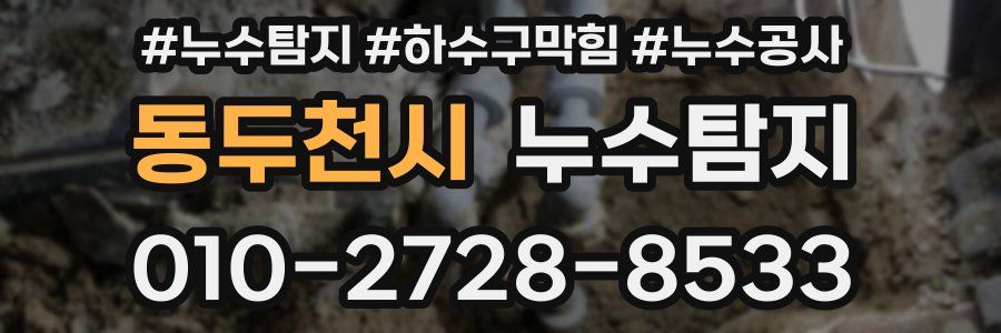 동두천시 누수탐지업체