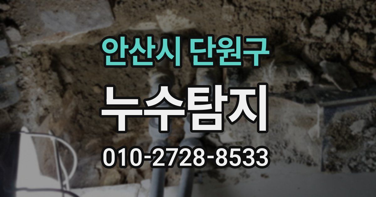 안산시 단원구 누수공사