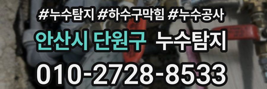 안산시 단원구 누수탐지업체
