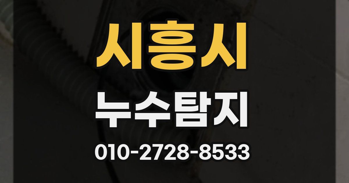 시흥시 누수공사