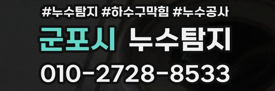 군포시 누수탐지업체