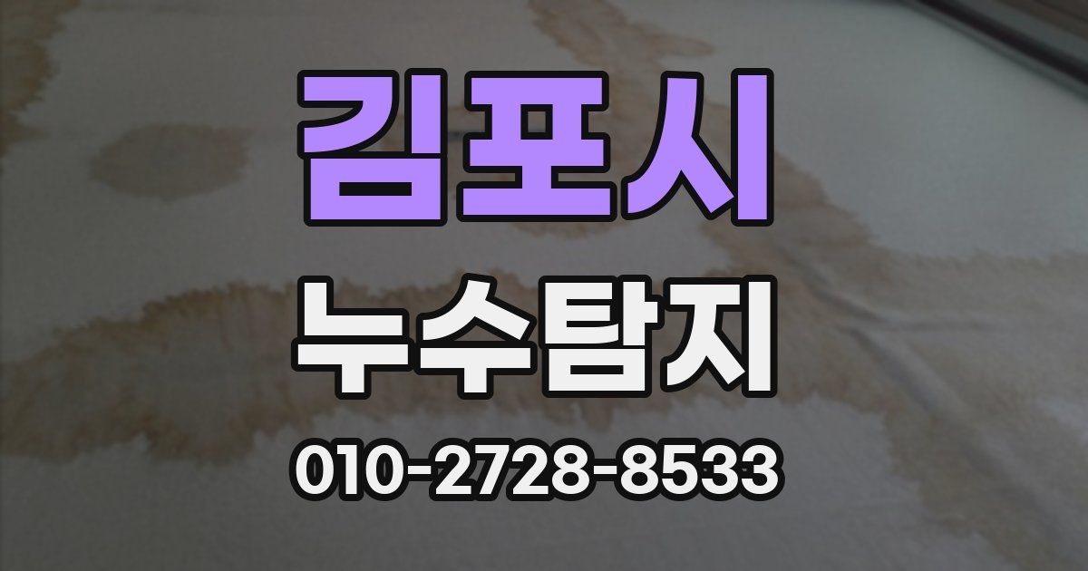 김포시 누수공사