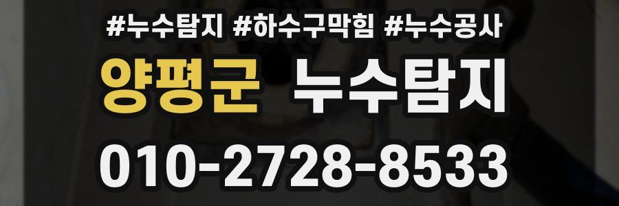 양평군 누수탐지업체