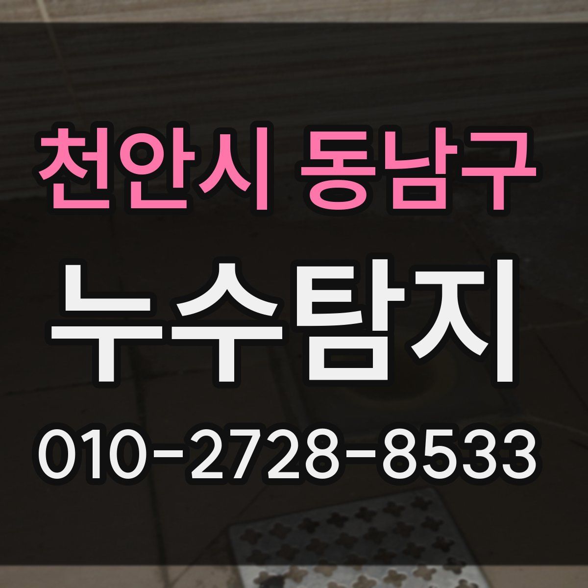 천안시 동남구 누수탐지