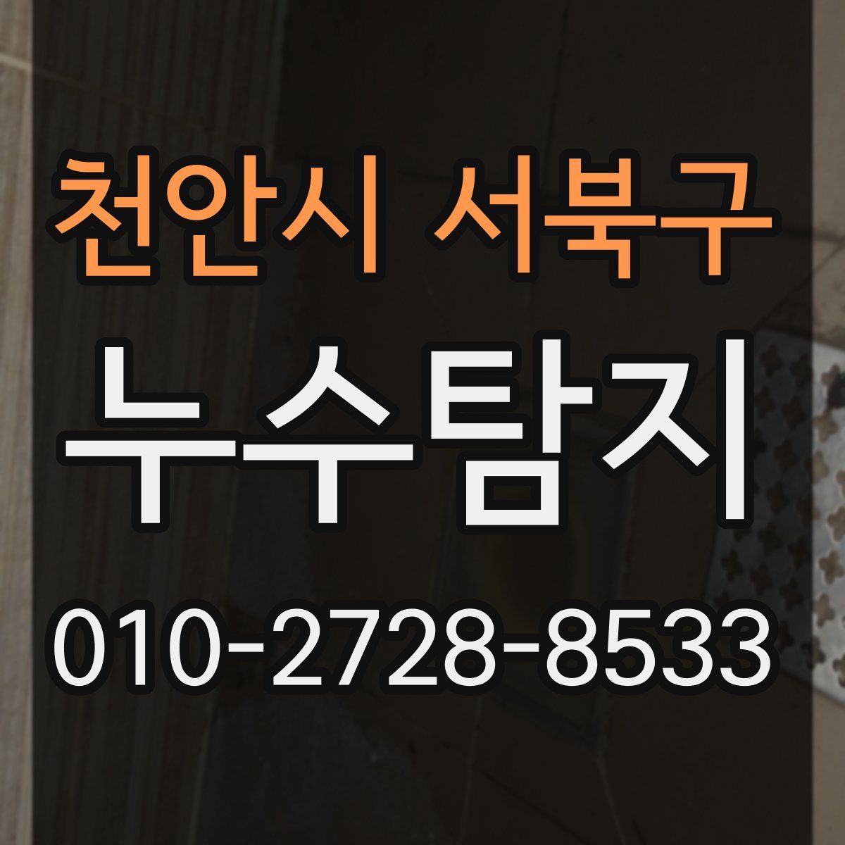 천안시 서북구 누수탐지