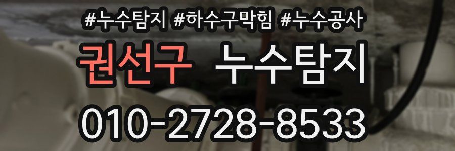 권선구 누수탐지업체