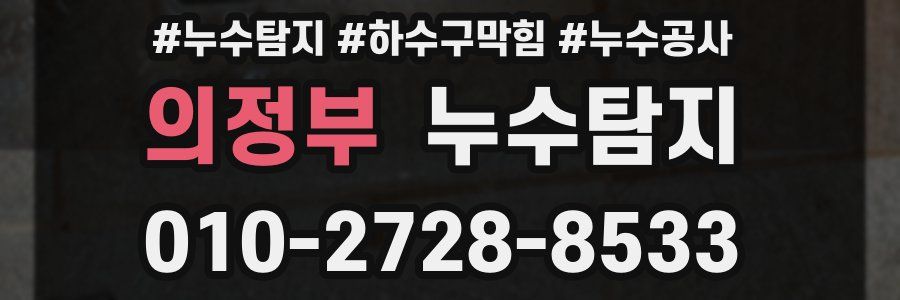 의정부 누수탐지업체