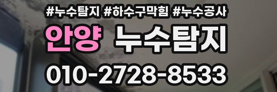 안양 누수탐지업체
