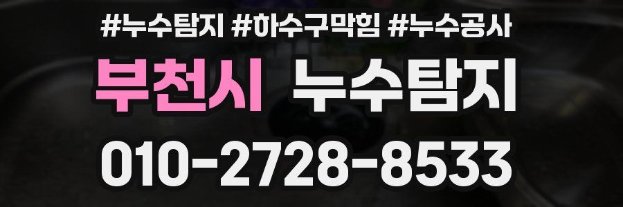 부천시 누수탐지업체