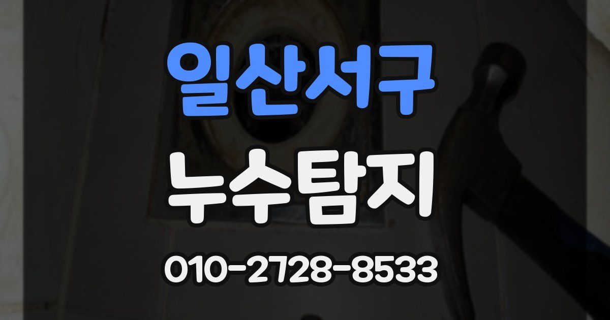 일산서구 누수공사