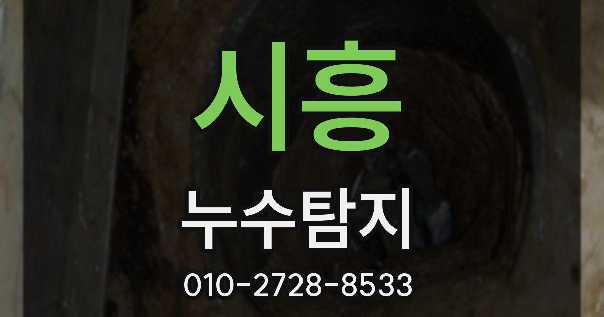 시흥 누수공사