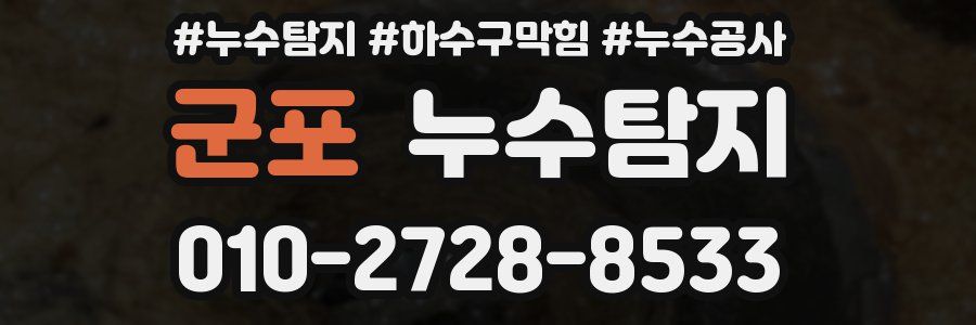 군포 누수탐지업체