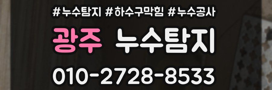 광주 누수탐지업체