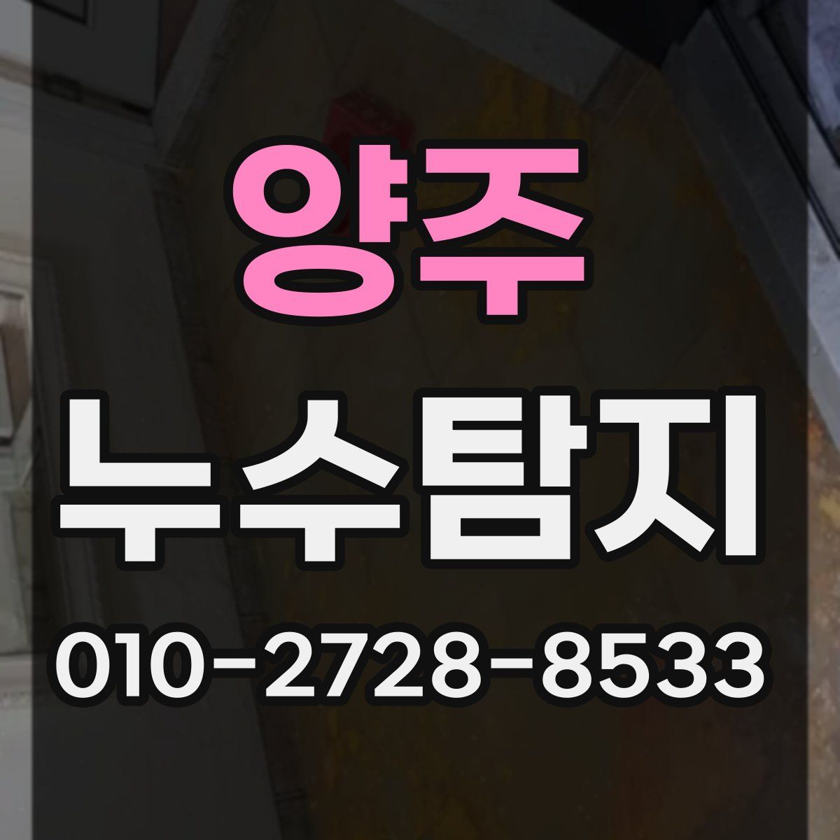 양주 누수탐지