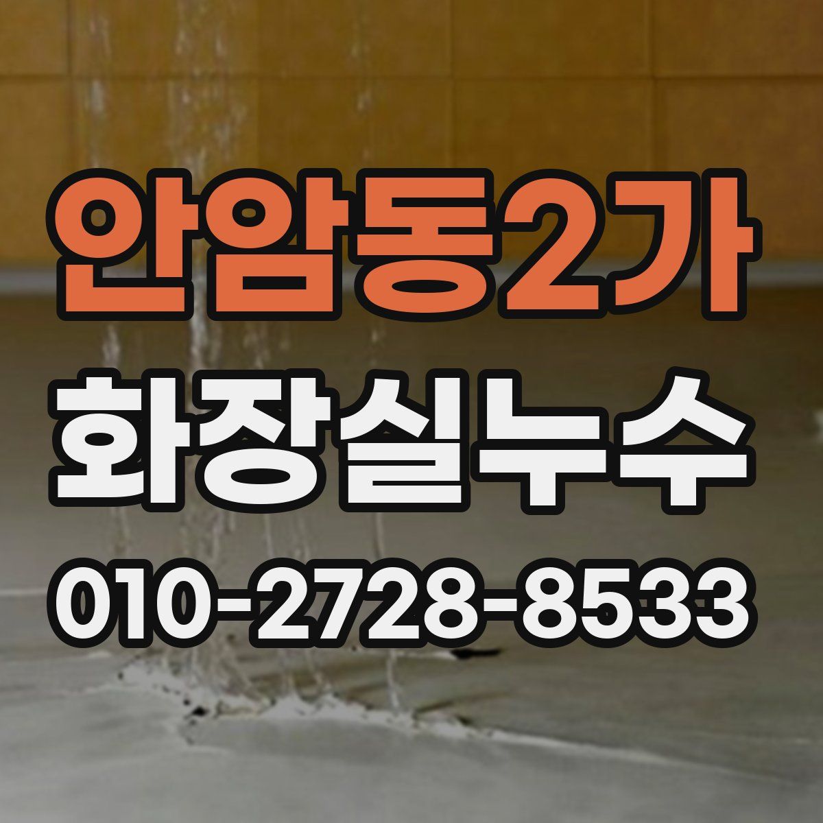 안암동2가 화장실누수탐지