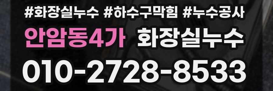 안암동4가 누수탐지