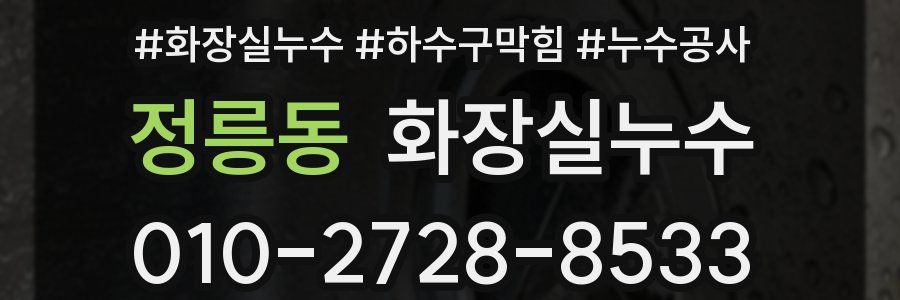 정릉동 누수탐지
