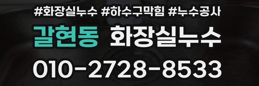 갈현동 누수탐지
