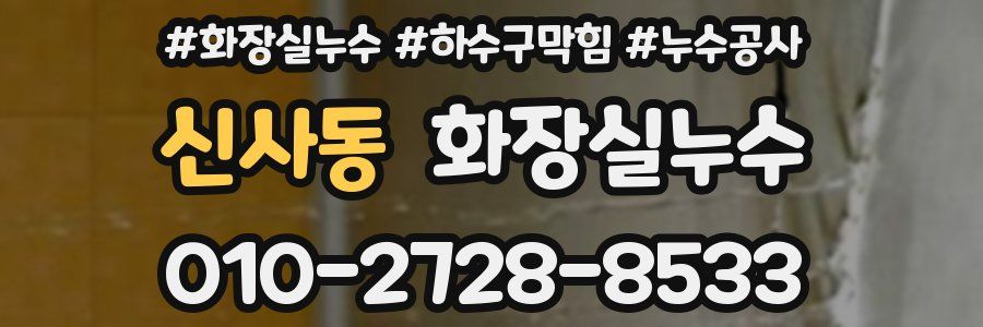 신사동 누수탐지