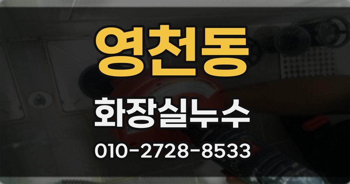 영천동 누수업체