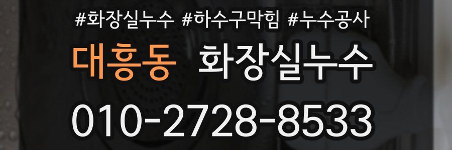 대흥동 누수탐지