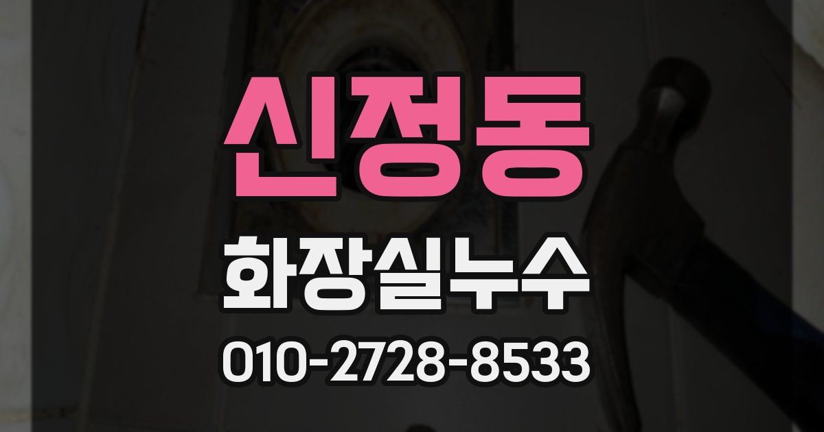 신정동 누수업체