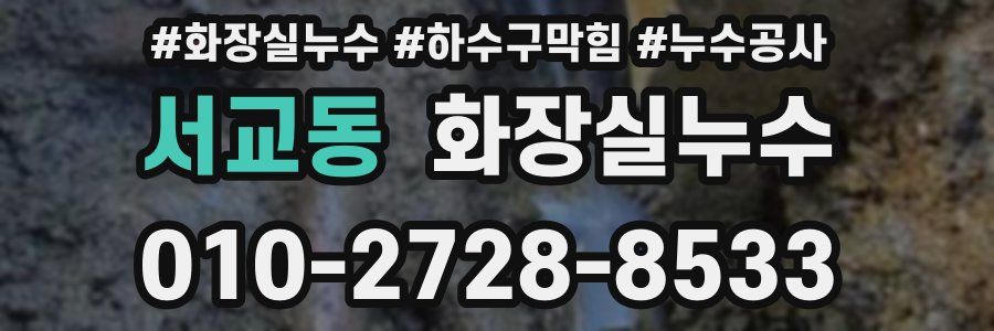 서교동 누수탐지