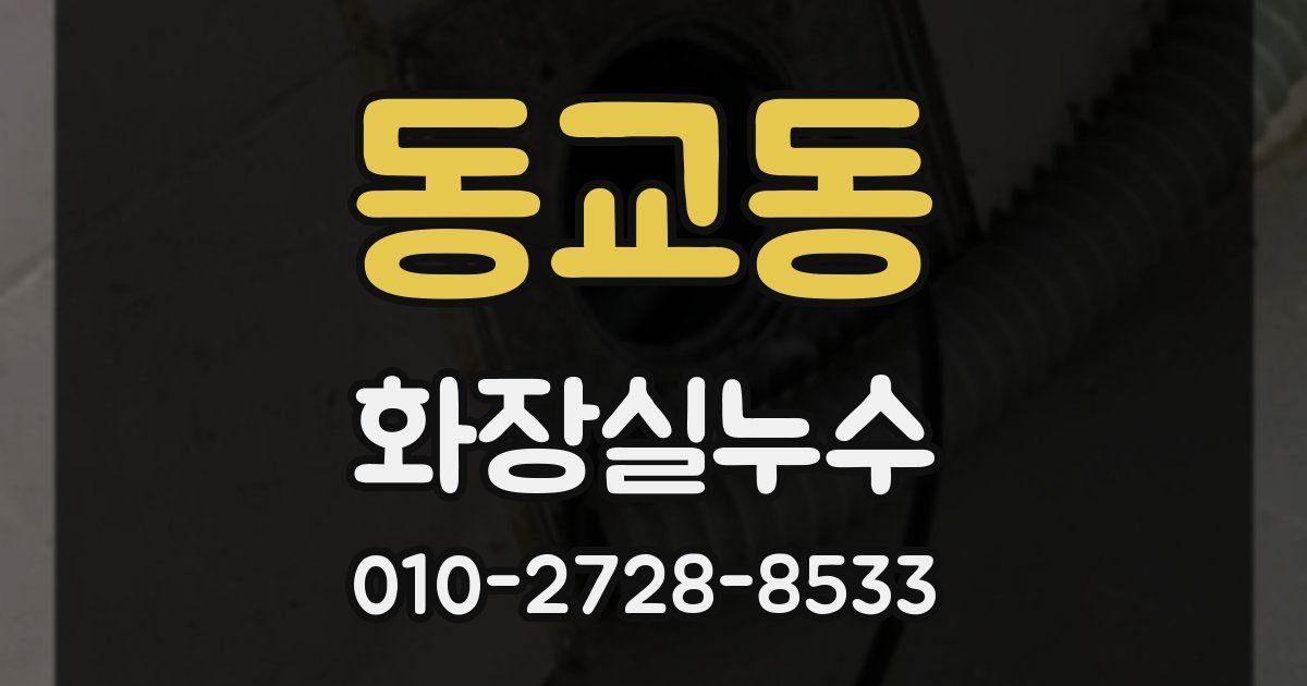 동교동 누수업체