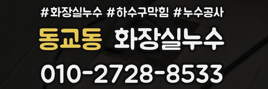 동교동 누수탐지