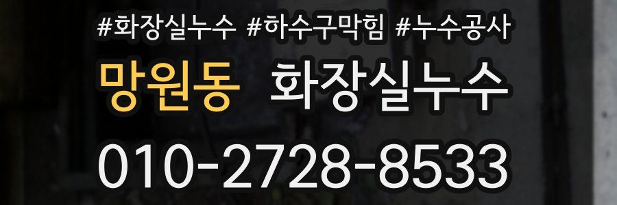 망원동 누수탐지