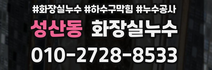 성산동 누수탐지