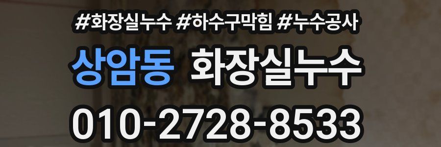 상암동 누수탐지