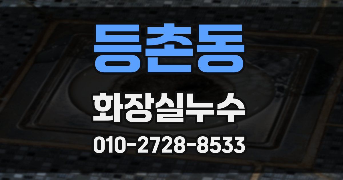 등촌동 누수업체