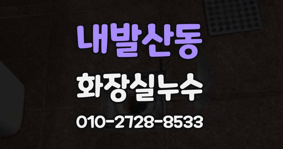내발산동 누수업체