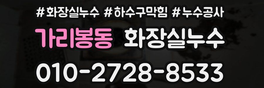 가리봉동 누수탐지