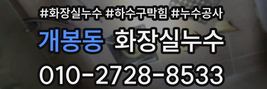개봉동 누수탐지