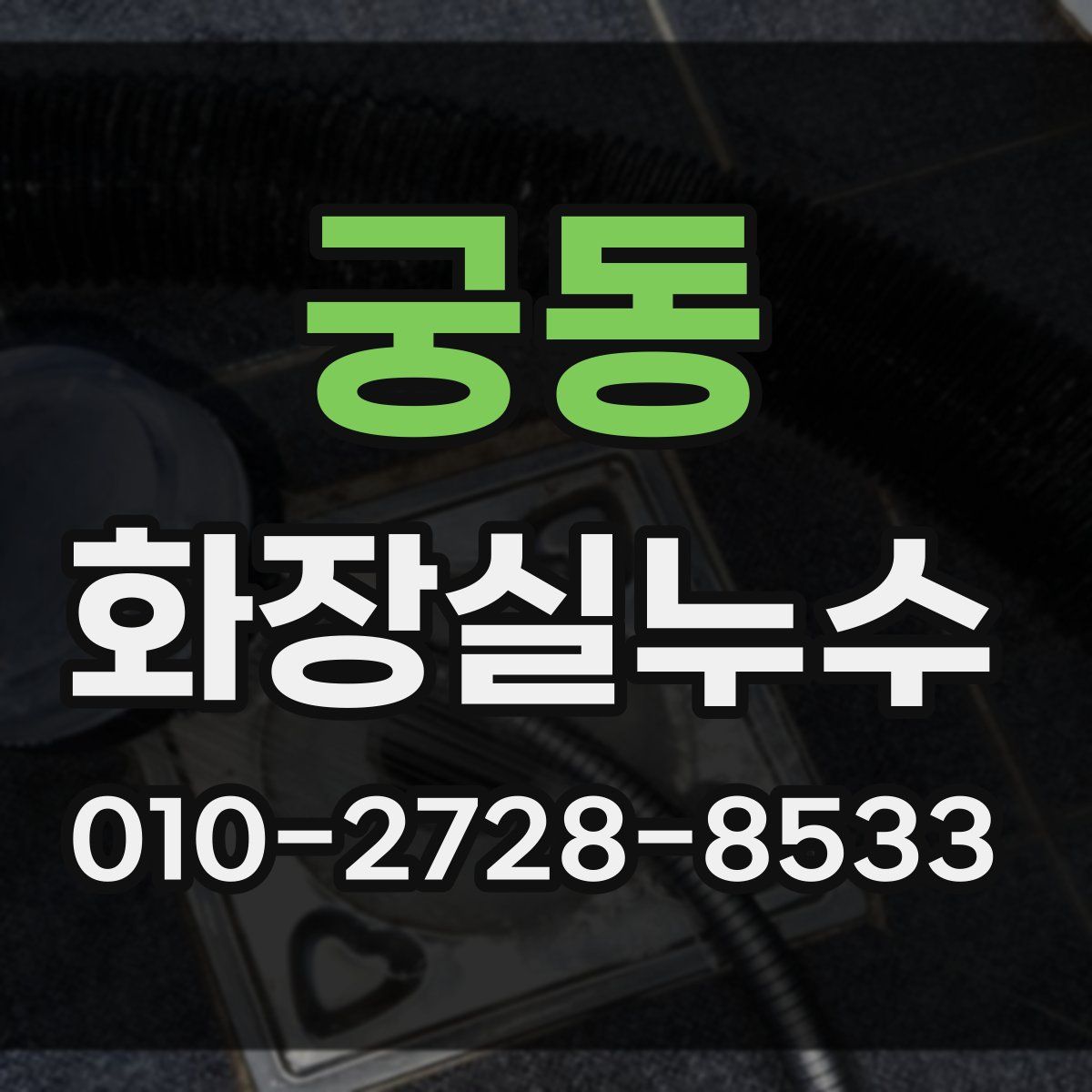 궁동 화장실누수탐지