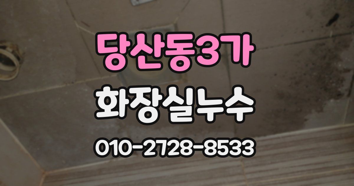 당산동3가 누수업체